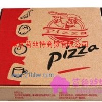 供应9寸牛皮纸瓦楞披萨盒 Pizza盒 比萨盒 点心盒 (卡通版)