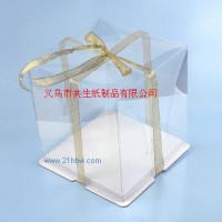 PET全透明蛋糕盒高档蛋糕盒透明烘焙包装盒透明塑料蛋糕盒