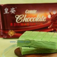 供应伯爵系列绿色哈密瓜味 烘焙裱花巧克力大块原料