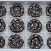 供应巧克力装饰件：黑彩圆环