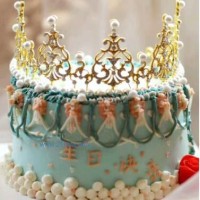 生日蛋糕皇冠装饰蛋糕套件插件