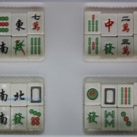 供应蛋糕西点巧克力装饰：立体仿真麻将