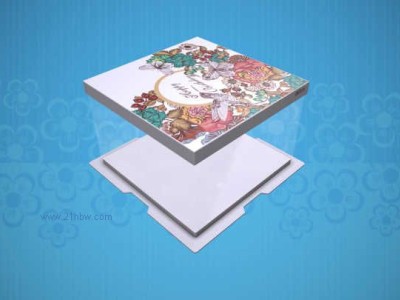 厂家供应塑料透明生日蛋糕盒，多颜色多尺寸：-01图1