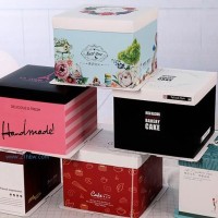 2019新款烘焙包装盒多款式礼品盒纸围三合一蛋糕盒可定制印刷