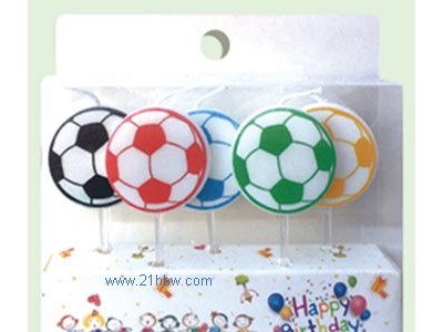 供应生日用品：卡通蜡烛小足球图1