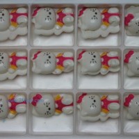 供应蛋糕西点巧克力装饰：立体KT猫