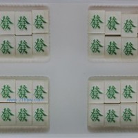 供应蛋糕西点巧克力装饰 仿真發财麻将