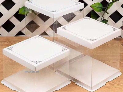 三合一透明单层蛋糕盒PET蛋糕盒图1