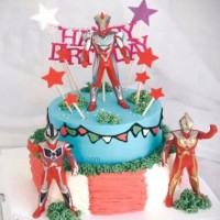 蛋糕玩具摆件动画人物星插件生日聚会蛋糕套组DIY