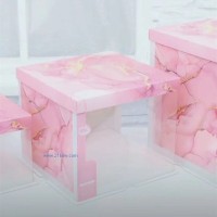 供应粉色半透明蛋糕盒