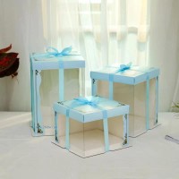 蓝色半透明蛋糕盒