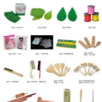 烘焙器具系列：三本杉、刀叉、彩带、面棒、寿司帘、羊毛扫等