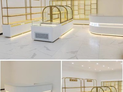 厂家定制面包店中岛柜图3