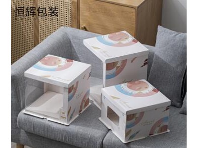 蛋糕盒批发4/6/8/10/12寸单双层加高塑料三合一生日透明蛋糕盒图2