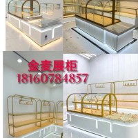 面包柜面包展示柜蛋糕中岛柜弧形边柜糕点模型展示架烘焙甜品展柜