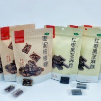 枣泥核桃糖、红枣黑芝麻糕