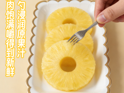 菲律宾金菠萝圆片罐头图2