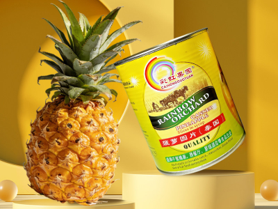泰国菠萝圆片罐头 黄金菠萝图1