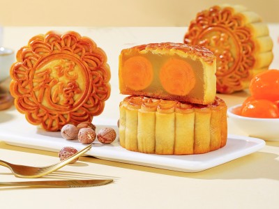 香港和记隆工厂传统港式双黄白莲蓉月饼/金腿五仁月饼代工供应图1